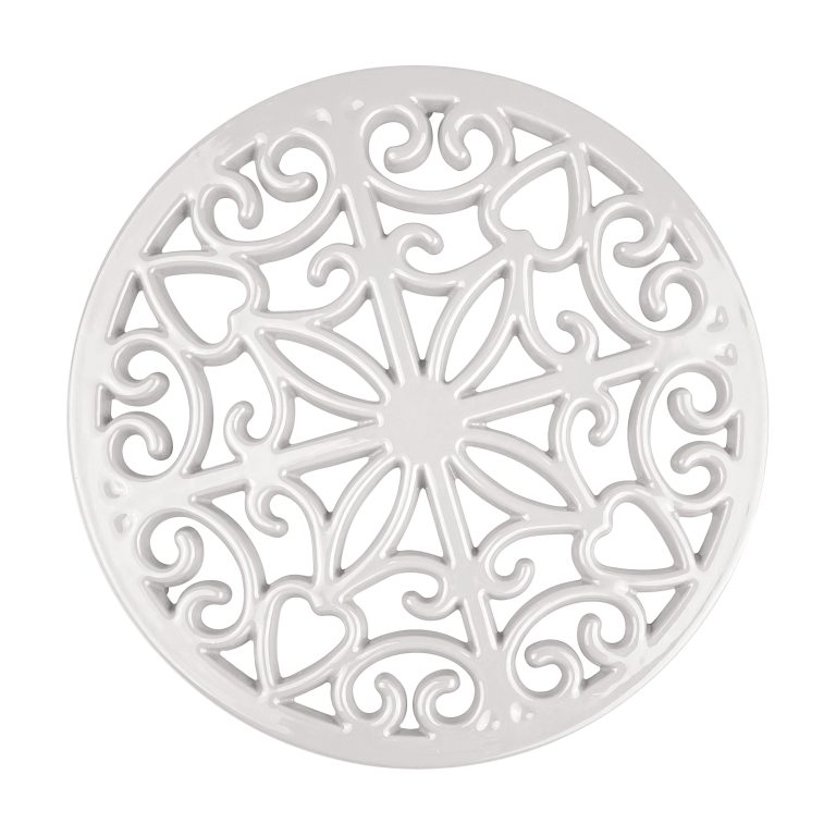 Di Antonio Forano Caste Iron Trivet 200mm White DSC595W
