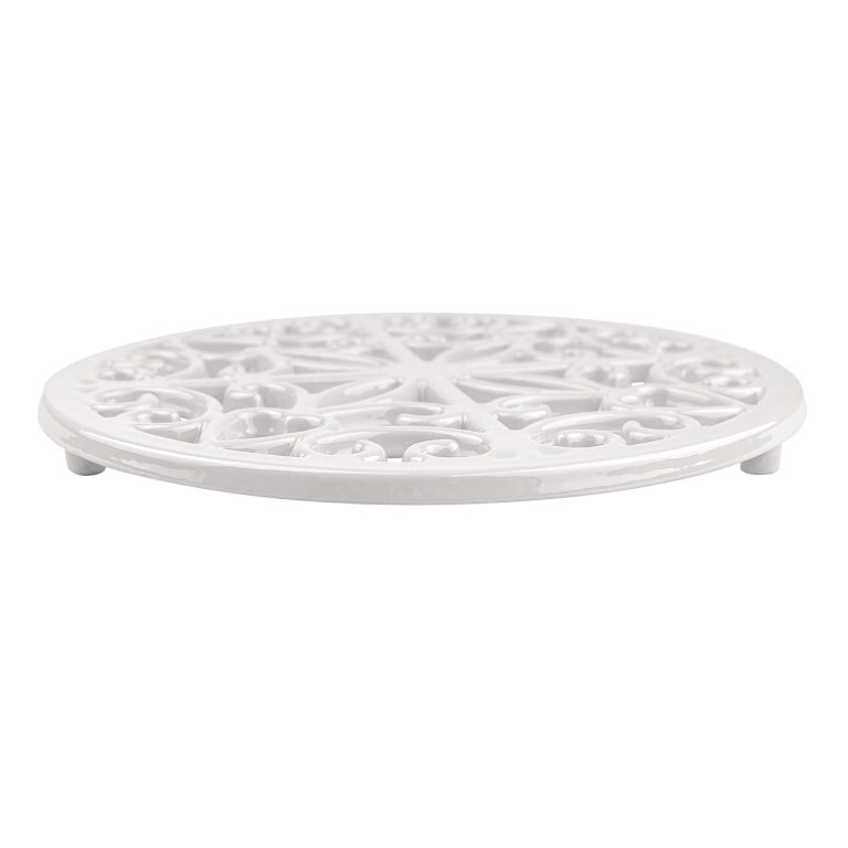 Di Antonio Forano Caste Iron Trivet 200mm White DSC595W B