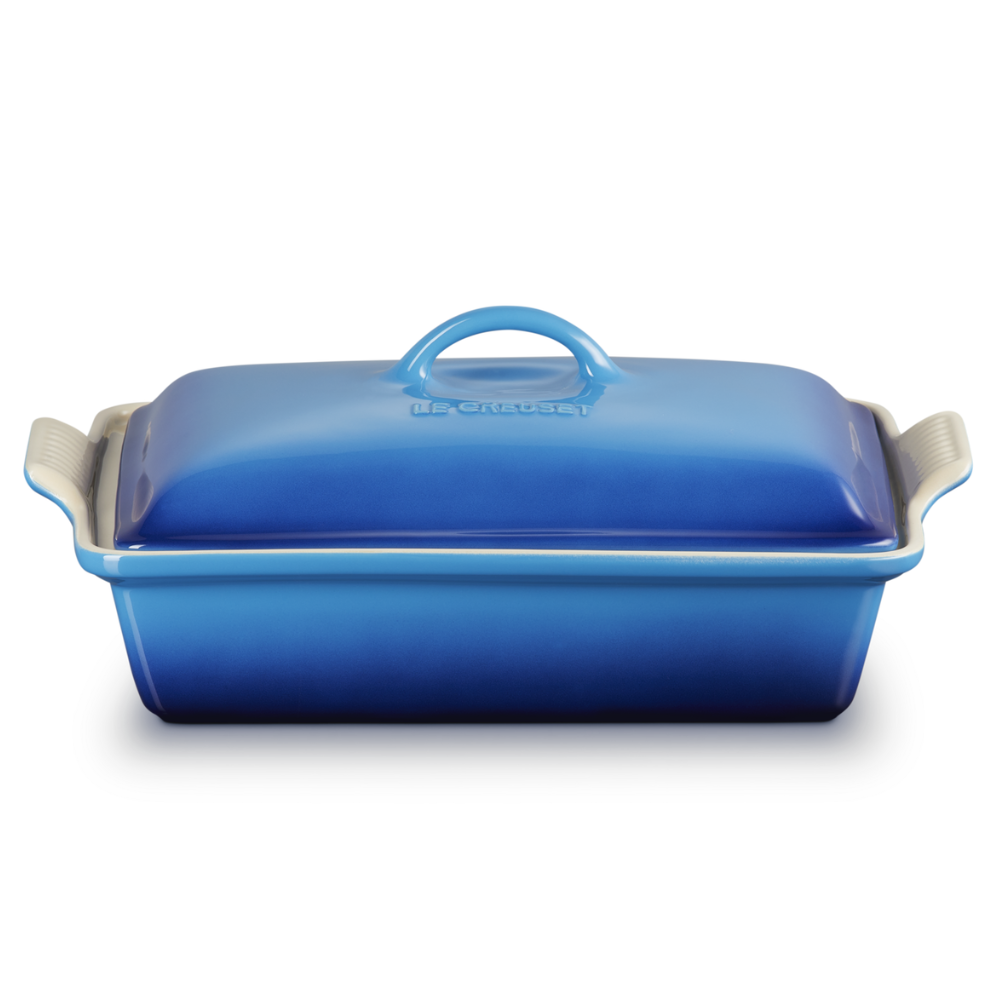 Le Creuset Stoneware Rectangular Dish with Lid Azure