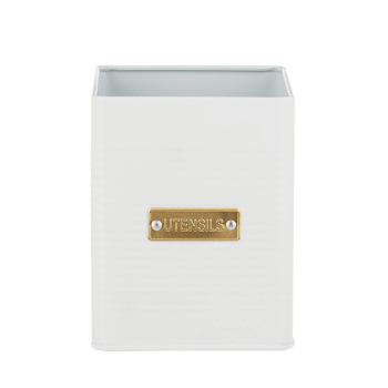 Typhoon Otto Square Range Utensil Jar White