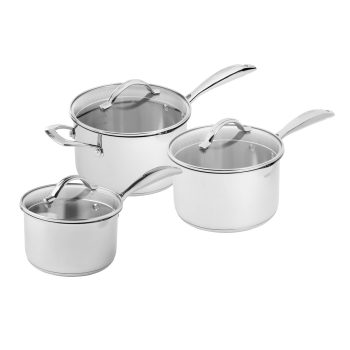 Scanpan STS Saucepan 3 Piece Set