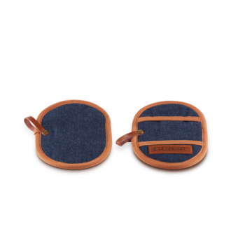 Le Creuset Denim Fingergrip Pot Holder Set of 2