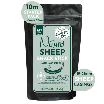 NZ Casings "Little Smokies" Natural Sheep Sausage Casings 10m