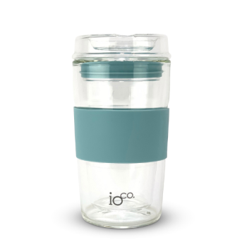 IOco Glass Tea & Coffee Travel Cup 12oz (7 Colours)
