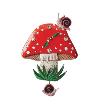 Allen Designs Fun-Guy Mushroom Pendulum Clock