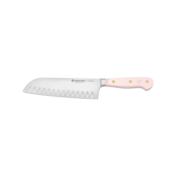 WÜSTHOF Classic Color Pink Hollow Edge Santoku 17cm