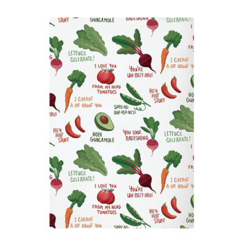 MÜkitchen Designer Print Tea Towel Funny Veggies