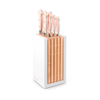 WÜSTHOF Classic Color Pink Himalayan Salt 8-Piece Designer Knife Block Set
