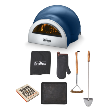DeliVita Wood-Fired Oven Jubilee Blue Bundle