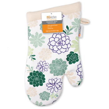 MÜkitchen Designer Print Oven Mitt Succulents