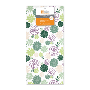 MÜkitchen Designer Print Tea Towel Succulents