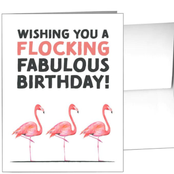 Wishing You A Flocking Fabulous Birthday! - Card