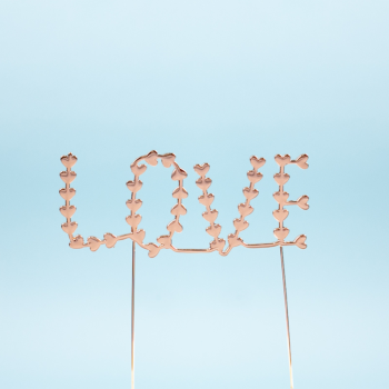 Love Cake Topper Rose Gold (2)