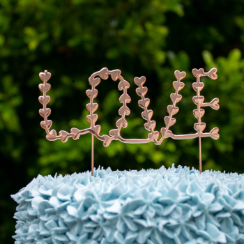 Love Cake Topper Rose Gold (4)