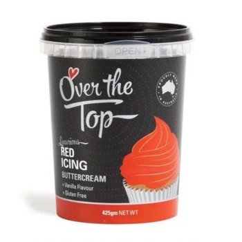 Over The Top Buttercream Icing Red