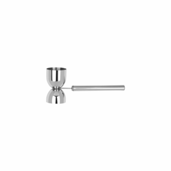 Zanzi Stainless Steel Pipe Jigger with Handle 20/40ml Gunmetal