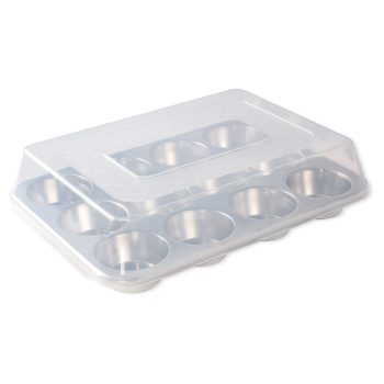 Nordic Ware Naturals 12 Muffin Pan with High-Domed Lid