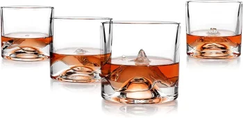Liiton The Peaks Crystal Whiskey Glasses Set of 4