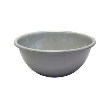 Dishy Enamelware Cereal Bowl 16cm Soft Grey