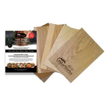 CedarWorks Gourmet Taste Tester Grilling Planks 6 Piece / 20cm