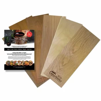 CedarWorks Gourmet Taste Tester Grilling Planks 6 Piece 45cm