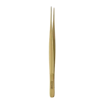 Triangle Tweezers Straight 15cm Gold