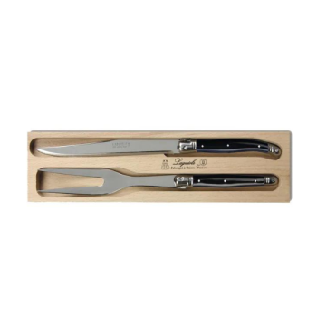 André Verdier Laguiole Debutant Carving Set Black