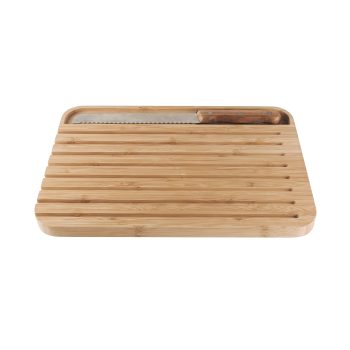 Pebbly Bread Board & Bread Knife Set