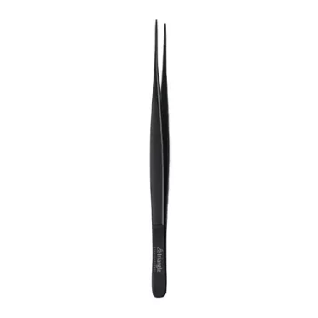 Triangle Tweezers Straight 15cm Black
