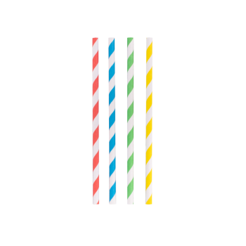 Avanti Paper Straws Rainbow 14cm Set of 50