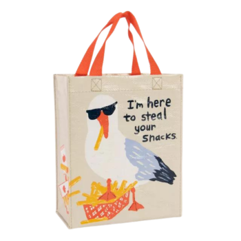 Blue Q Shopper Bag 'I'm Here To Steal Your Snacks'