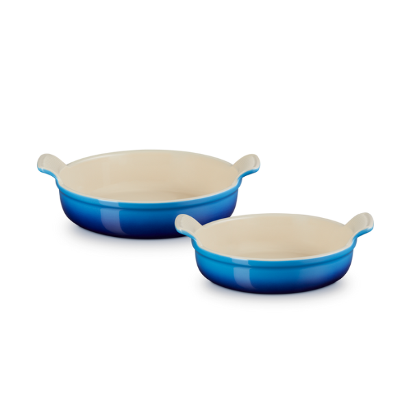 Heritage Round Baking Dish Set Azure