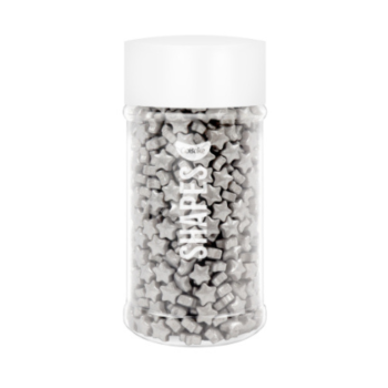 GoBake Shapes Silver Stars Sprinkles 80g