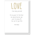 i candy Card Wedding - I Love Being Married!