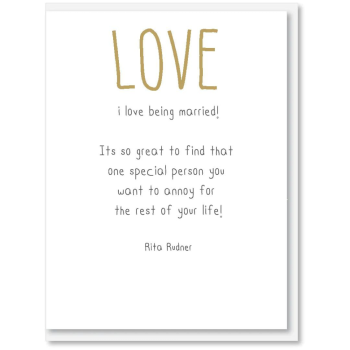 i candy Card Wedding - I Love Being Married!