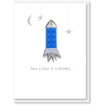 i candy Card Birthday - Lego Rocket