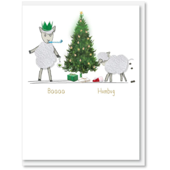 i candy Card Kiwi Christmas - Baaaa Humbug