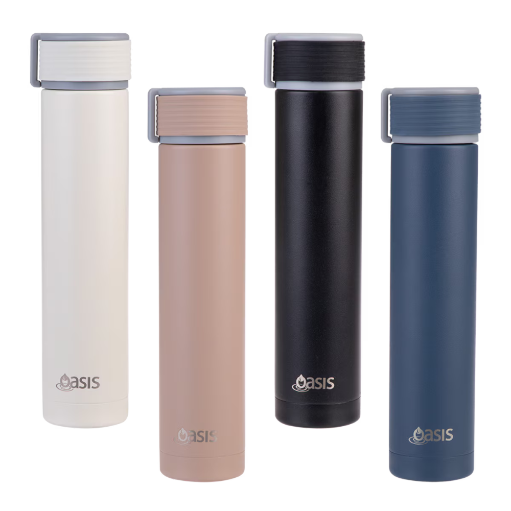 Oasis Stainless Steel Insulated Skinny Mini Drink Bottle 250ml