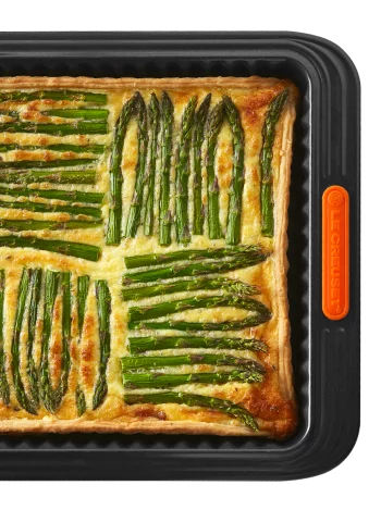 RS5115_Asparagus and Smoked Pancetta Tart Overhead Portrait