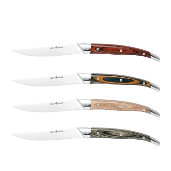 Wilkie Brothers 4 Piece Pakka Steak Knife Set