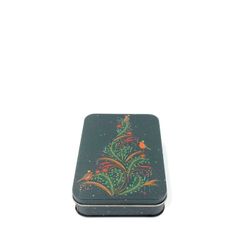 Sara Miller Christmas Robins Small Rectangular Tin