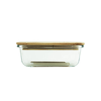 Kate's Kitchen Glass Container with Bamboo Lid 640ml