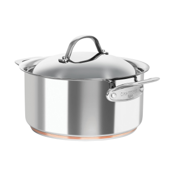 Chasseur Le Cuivre Casserole 24cm with Lid