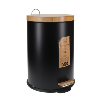 20L Black Rubbish Bin (5)