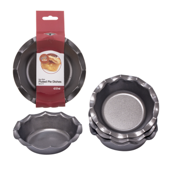Daily Bake Non-Stick Fluted Pie Dish 12.5cm Set of 4
