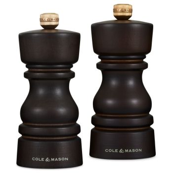 31575 – Cole & Mason – London Mills Chocolate Wood Gift Set 13cm – HR – 01