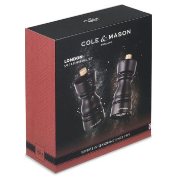 31575 – Cole & Mason – London Mills Chocolate Wood Gift Set 13cm – PK – 02