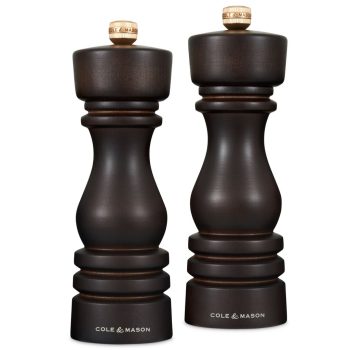 31576 – Cole & Mason – London Mills Chocolate Wood Gift Set 18cm – HR – 01
