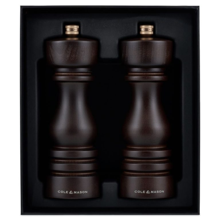 31576 – Cole & Mason – London Mills Chocolate Wood Gift Set 18cm – PK – 03