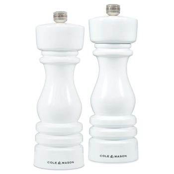 Cole & Mason London Mills White Gloss Gift Set 18cm